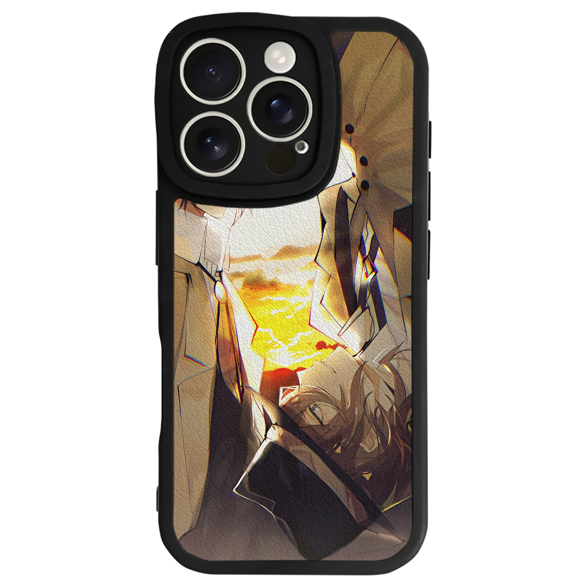 （画像用） 文豪ストレイドッグス Bungo Stray Dogs 【iPhone 16シリーズ対応】シリコンスマホケース（レザー調） 材質：シリコン